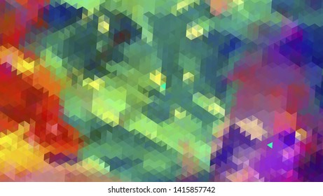 Geometric design. Colorful gradient mosaic background. Geometric triangle, mosaic, abstract background. Mosaic, color background. Mosaic texture. The effect of stained glass. EPS 10 Vector