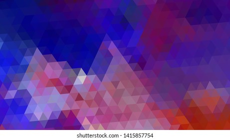 Geometric design. Colorful gradient mosaic background. Geometric triangle, mosaic, abstract background. Mosaic, color background. Mosaic texture. The effect of stained glass. EPS 10 Vector