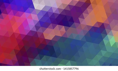 Geometric design. Colorful gradient mosaic background. Geometric triangle, mosaic, abstract background. Mosaic, color background. Mosaic texture. The effect of stained glass. EPS 10 Vector