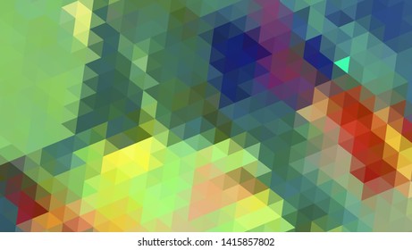 Geometric design. Colorful gradient mosaic background. Geometric triangle, mosaic, abstract background. Mosaic, color background. Mosaic texture. The effect of stained glass. EPS 10 Vector