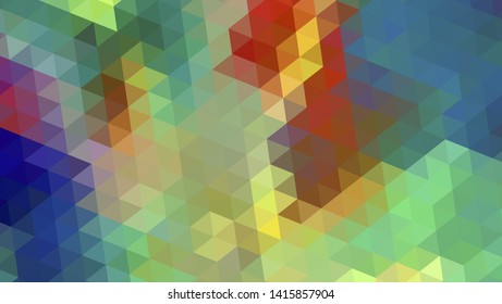 Geometric design. Colorful gradient mosaic background. Geometric triangle, mosaic, abstract background. Mosaic, color background. Mosaic texture. The effect of stained glass. EPS 10 Vector