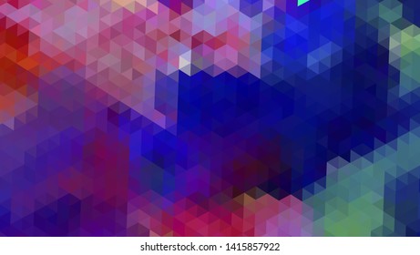 Geometric design. Colorful gradient mosaic background. Geometric triangle, mosaic, abstract background. Mosaic, color background. Mosaic texture. The effect of stained glass. EPS 10 Vector