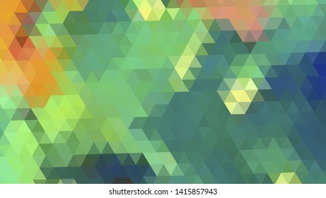 Geometric design. Colorful gradient mosaic background. Geometric triangle, mosaic, abstract background. Mosaic, color background. Mosaic texture. The effect of stained glass. EPS 10 Vector