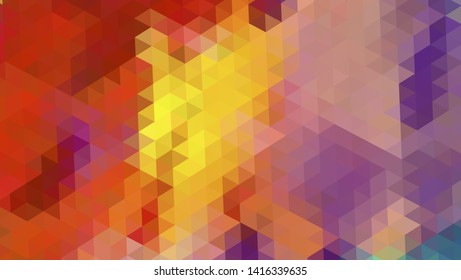 Geometric design. Colorful gradient mosaic background. Geometric triangle, mosaic, abstract background. Mosaic, color background. Mosaic texture. The effect of stained glass. EPS 10 Vector