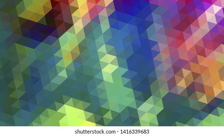 Geometric design. Colorful gradient mosaic background. Geometric triangle, mosaic, abstract background. Mosaic, color background. Mosaic texture. The effect of stained glass. EPS 10 Vector