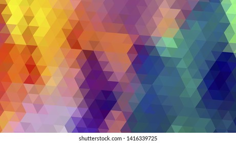 Geometric design. Colorful gradient mosaic background. Geometric triangle, mosaic, abstract background. Mosaic, color background. Mosaic texture. The effect of stained glass. EPS 10 Vector