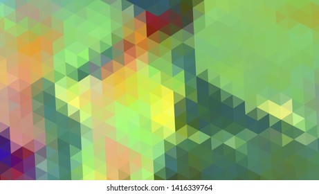 Geometric design. Colorful gradient mosaic background. Geometric triangle, mosaic, abstract background. Mosaic, color background. Mosaic texture. The effect of stained glass. EPS 10 Vector