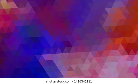 Geometric design. Colorful gradient mosaic background. Geometric triangle, mosaic, abstract background. Mosaic, color background. Mosaic texture. The effect of stained glass. EPS 10 Vector
