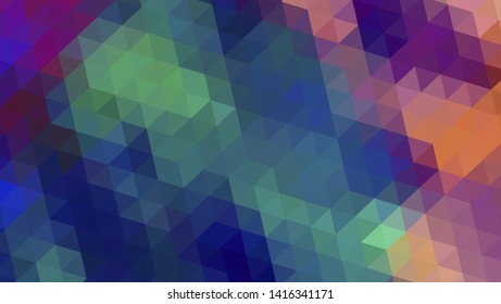 Geometric design. Colorful gradient mosaic background. Geometric triangle, mosaic, abstract background. Mosaic, color background. Mosaic texture. The effect of stained glass. EPS 10 Vector