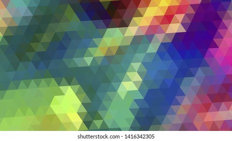 Geometric design. Colorful gradient mosaic background. Geometric triangle, mosaic, abstract background. Mosaic, color background. Mosaic texture. The effect of stained glass. EPS 10 Vector