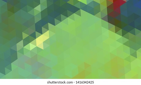 Geometric design. Colorful gradient mosaic background. Geometric triangle, mosaic, abstract background. Mosaic, color background. Mosaic texture. The effect of stained glass. EPS 10 Vector