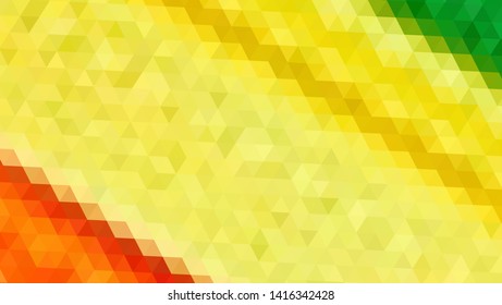 Geometric design. Colorful gradient mosaic background. Geometric triangle, mosaic, abstract background. Mosaic, color background. Mosaic texture. The effect of stained glass. EPS 10 Vector