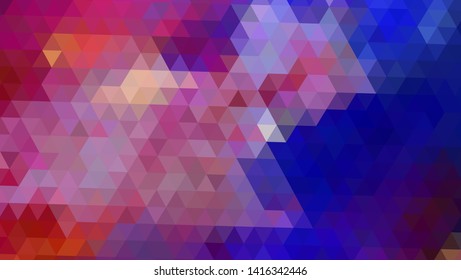 Geometric design. Colorful gradient mosaic background. Geometric triangle, mosaic, abstract background. Mosaic, color background. Mosaic texture. The effect of stained glass. EPS 10 Vector