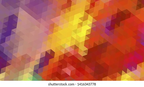 Geometric design. Colorful gradient mosaic background. Geometric triangle, mosaic, abstract background. Mosaic, color background. Mosaic texture. The effect of stained glass. EPS 10 Vector