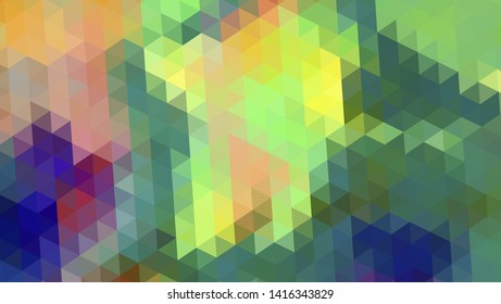 Geometric design. Colorful gradient mosaic background. Geometric triangle, mosaic, abstract background. Mosaic, color background. Mosaic texture. The effect of stained glass. EPS 10 Vector