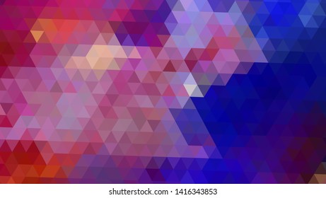 Geometric design. Colorful gradient mosaic background. Geometric triangle, mosaic, abstract background. Mosaic, color background. Mosaic texture. The effect of stained glass. EPS 10 Vector