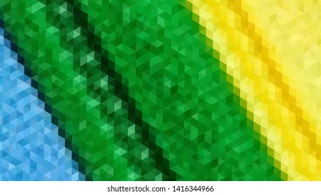 Geometric design. Colorful gradient mosaic background. Geometric triangle, mosaic, abstract background. Mosaic, color background. Mosaic texture. The effect of stained glass. EPS 10 Vector