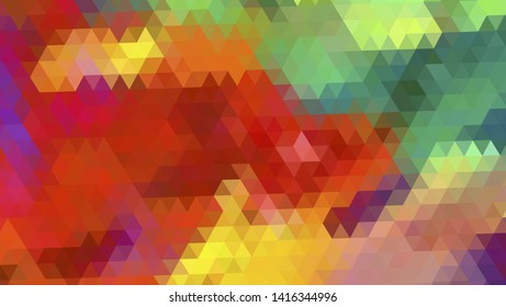 Geometric design. Colorful gradient mosaic background. Geometric triangle, mosaic, abstract background. Mosaic, color background. Mosaic texture. The effect of stained glass. EPS 10 Vector