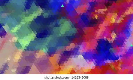 Geometric design. Colorful gradient mosaic background. Geometric triangle, mosaic, abstract background. Mosaic, color background. Mosaic texture. The effect of stained glass. EPS 10 Vector