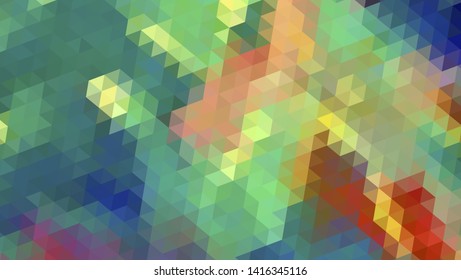 Geometric design. Colorful gradient mosaic background. Geometric triangle, mosaic, abstract background. Mosaic, color background. Mosaic texture. The effect of stained glass. EPS 10 Vector
