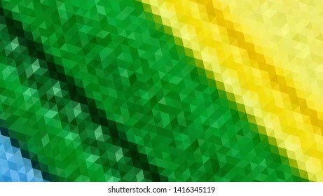 Geometric design. Colorful gradient mosaic background. Geometric triangle, mosaic, abstract background. Mosaic, color background. Mosaic texture. The effect of stained glass. EPS 10 Vector