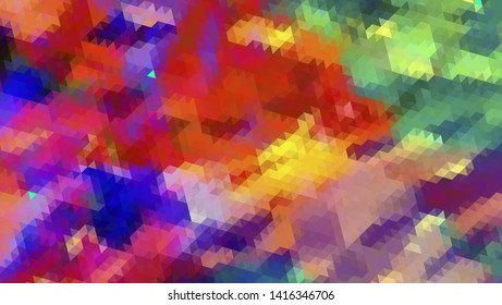 Geometric design. Colorful gradient mosaic background. Geometric triangle, mosaic, abstract background. Mosaic, color background. Mosaic texture. The effect of stained glass. EPS 10 Vector