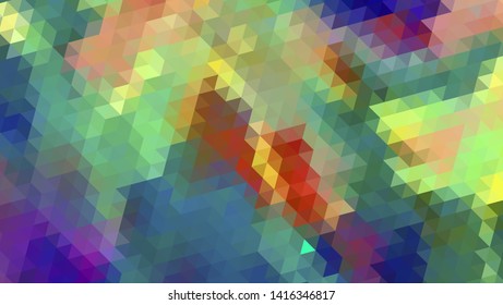 Geometric design. Colorful gradient mosaic background. Geometric triangle, mosaic, abstract background. Mosaic, color background. Mosaic texture. The effect of stained glass. EPS 10 Vector