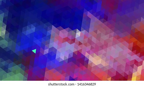 Geometric design. Colorful gradient mosaic background. Geometric triangle, mosaic, abstract background. Mosaic, color background. Mosaic texture. The effect of stained glass. EPS 10 Vector