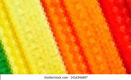 Geometric design. Colorful gradient mosaic background. Geometric triangle, mosaic, abstract background. Mosaic, color background. Mosaic texture. The effect of stained glass. EPS 10 Vector