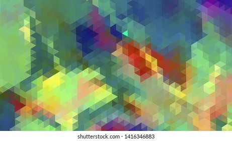 Geometric design. Colorful gradient mosaic background. Geometric triangle, mosaic, abstract background. Mosaic, color background. Mosaic texture. The effect of stained glass. EPS 10 Vector