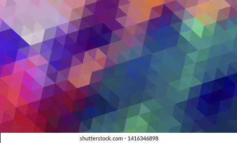 Geometric design. Colorful gradient mosaic background. Geometric triangle, mosaic, abstract background. Mosaic, color background. Mosaic texture. The effect of stained glass. EPS 10 Vector