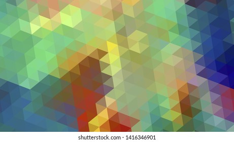Geometric design. Colorful gradient mosaic background. Geometric triangle, mosaic, abstract background. Mosaic, color background. Mosaic texture. The effect of stained glass. EPS 10 Vector