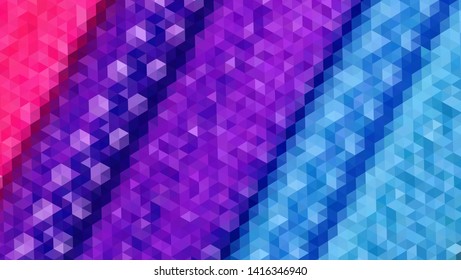 Geometric design. Colorful gradient mosaic background. Geometric triangle, mosaic, abstract background. Mosaic, color background. Mosaic texture. The effect of stained glass. EPS 10 Vector
