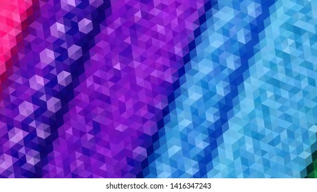 Geometric design. Colorful gradient mosaic background. Geometric triangle, mosaic, abstract background. Mosaic, color background. Mosaic texture. The effect of stained glass. EPS 10 Vector