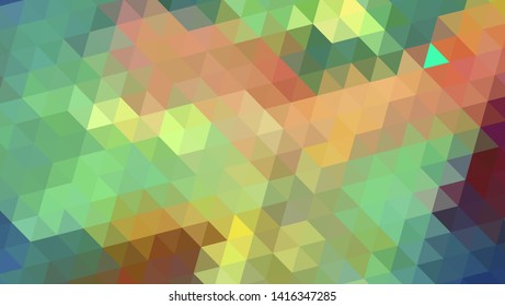 Geometric design. Colorful gradient mosaic background. Geometric triangle, mosaic, abstract background. Mosaic, color background. Mosaic texture. The effect of stained glass. EPS 10 Vector