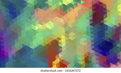 Geometric design. Colorful gradient mosaic background. Geometric triangle, mosaic, abstract background. Mosaic, color background. Mosaic texture. The effect of stained glass. EPS 10 Vector
