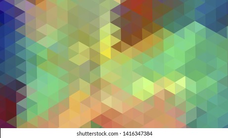 Geometric design. Colorful gradient mosaic background. Geometric triangle, mosaic, abstract background. Mosaic, color background. Mosaic texture. The effect of stained glass. EPS 10 Vector