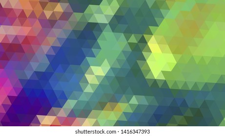 Geometric design. Colorful gradient mosaic background. Geometric triangle, mosaic, abstract background. Mosaic, color background. Mosaic texture. The effect of stained glass. EPS 10 Vector