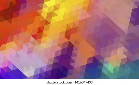 Geometric design. Colorful gradient mosaic background. Geometric triangle, mosaic, abstract background. Mosaic, color background. Mosaic texture. The effect of stained glass. EPS 10 Vector