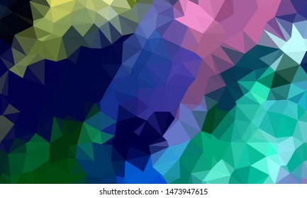 Geometric design. Colorful gradient mosaic background. Geometric triangle, mosaic, abstract background. Mosaic, color background. Mosaic texture. The effect of stained glass. EPS 10 Vector