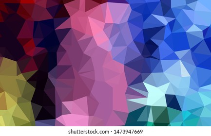 Geometric design. Colorful gradient mosaic background. Geometric triangle, mosaic, abstract background. Mosaic, color background. Mosaic texture. The effect of stained glass. EPS 10 Vector