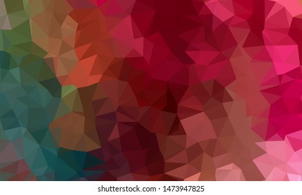 Geometric design. Colorful gradient mosaic background. Geometric triangle, mosaic, abstract background. Mosaic, color background. Mosaic texture. The effect of stained glass. EPS 10 Vector