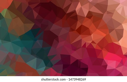 Geometric design. Colorful gradient mosaic background. Geometric triangle, mosaic, abstract background. Mosaic, color background. Mosaic texture. The effect of stained glass. EPS 10 Vector
