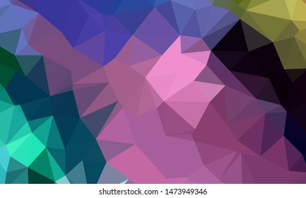 Geometric design. Colorful gradient mosaic background. Geometric triangle, mosaic, abstract background. Mosaic, color background. Mosaic texture. The effect of stained glass. EPS 10 Vector