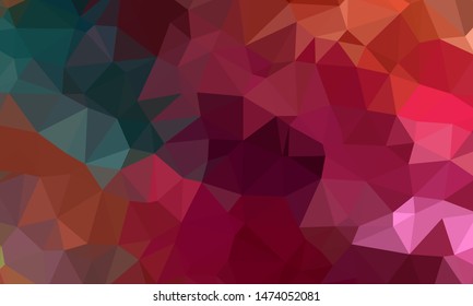 Geometric design. Colorful gradient mosaic background. Geometric triangle, mosaic, abstract background. Mosaic, color background. Mosaic texture. The effect of stained glass. EPS 10 Vector