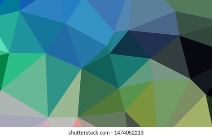 Geometric design. Colorful gradient mosaic background. Geometric triangle, mosaic, abstract background. Mosaic, color background. Mosaic texture. The effect of stained glass. EPS 10 Vector