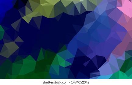 Geometric design. Colorful gradient mosaic background. Geometric triangle, mosaic, abstract background. Mosaic, color background. Mosaic texture. The effect of stained glass. EPS 10 Vector