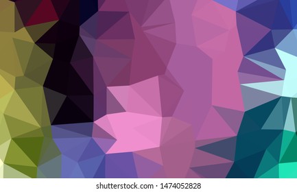 Geometric design. Colorful gradient mosaic background. Geometric triangle, mosaic, abstract background. Mosaic, color background. Mosaic texture. The effect of stained glass. EPS 10 Vector