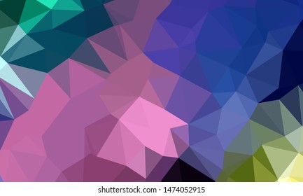 Geometric design. Colorful gradient mosaic background. Geometric triangle, mosaic, abstract background. Mosaic, color background. Mosaic texture. The effect of stained glass. EPS 10 Vector
