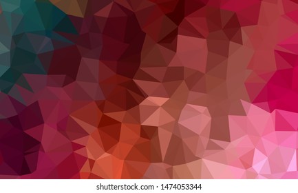 Geometric design. Colorful gradient mosaic background. Geometric triangle, mosaic, abstract background. Mosaic, color background. Mosaic texture. The effect of stained glass. EPS 10 Vector